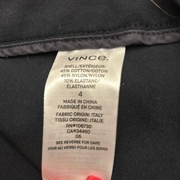 Vince black skinny unhemmed pants Size 4 EUC - Picture 9 of 10